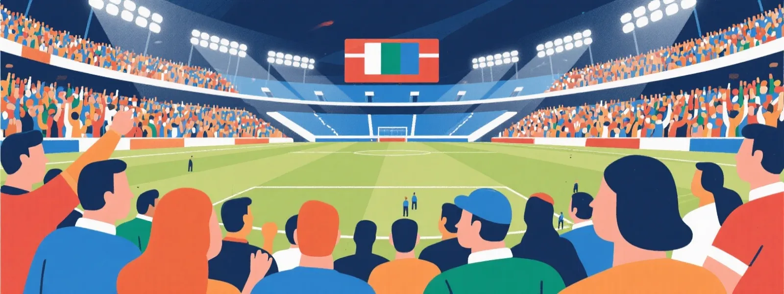 体育赛事现场氛围图